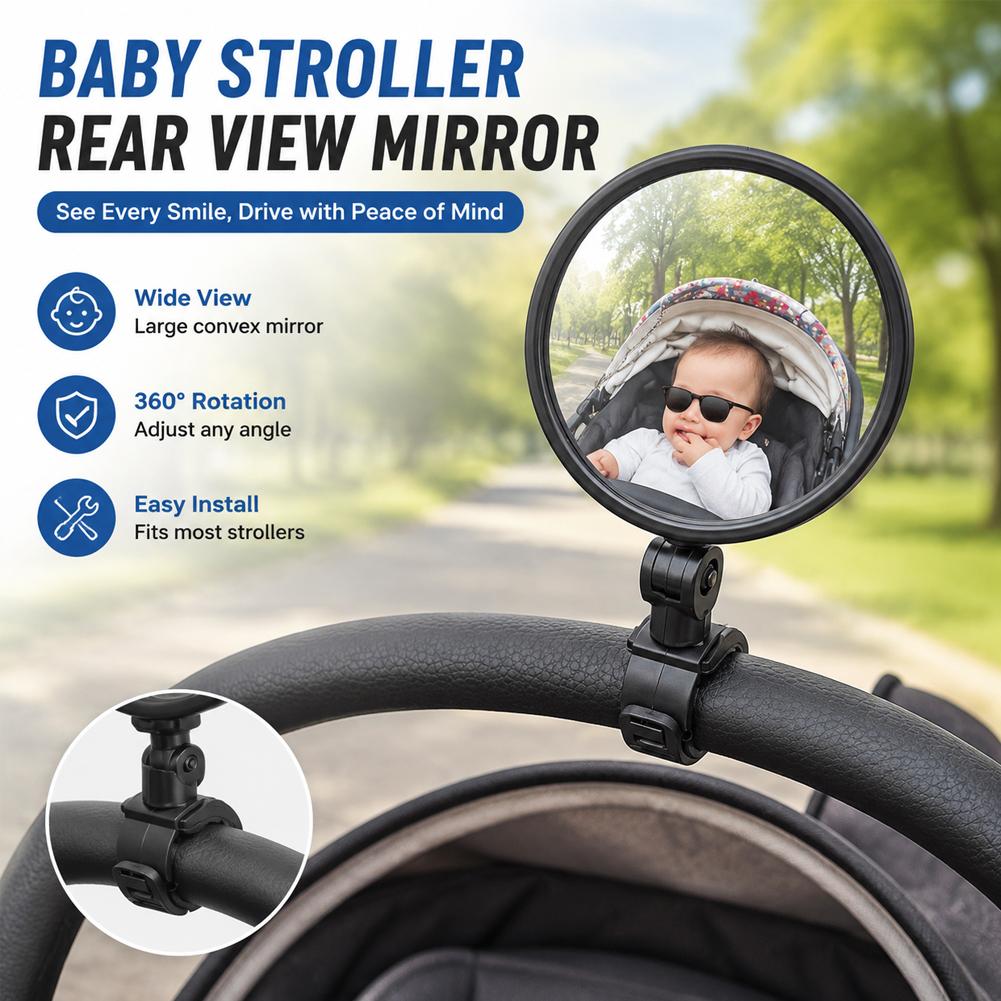 Mirror Handlebar Convex - 2 rétroviseurs de vélo réglables pour