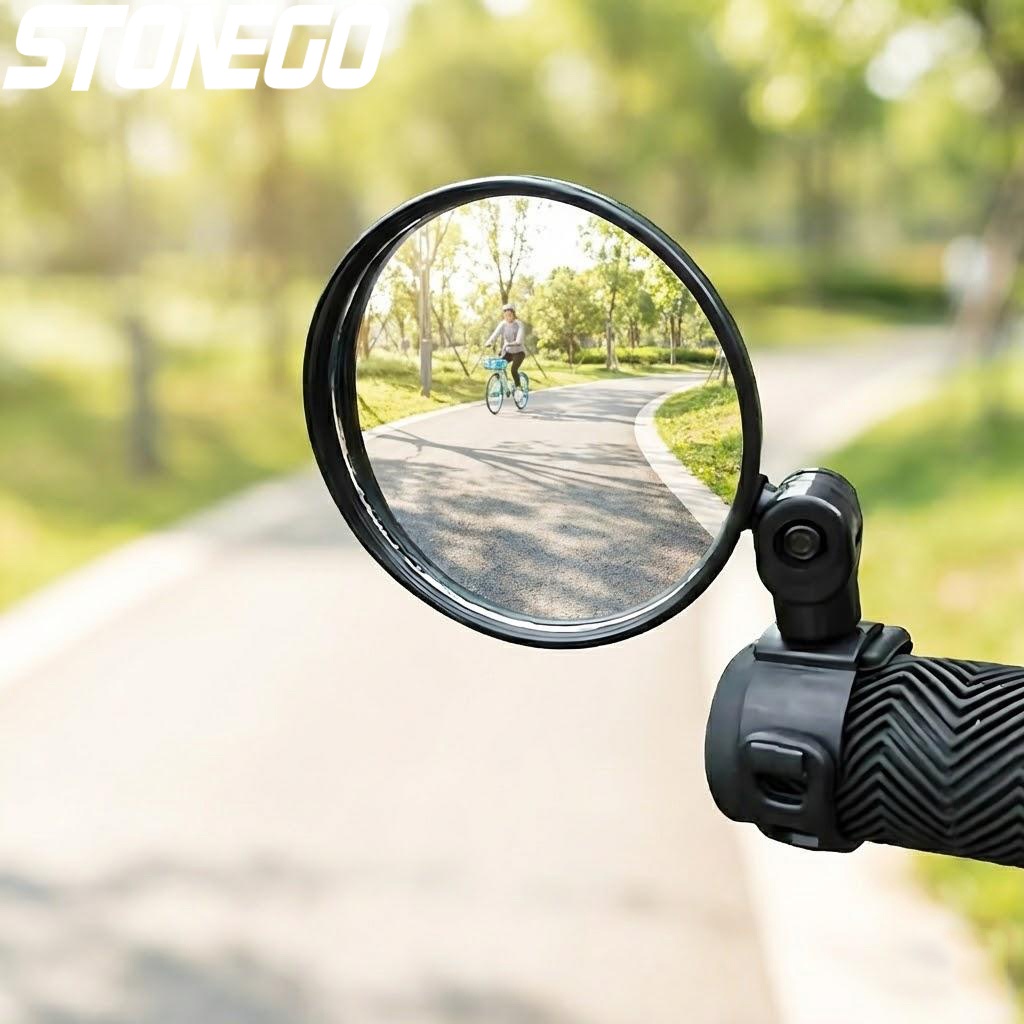 Mirror Handlebar Convex - Rétroviseur de guidon de vélo réglable,