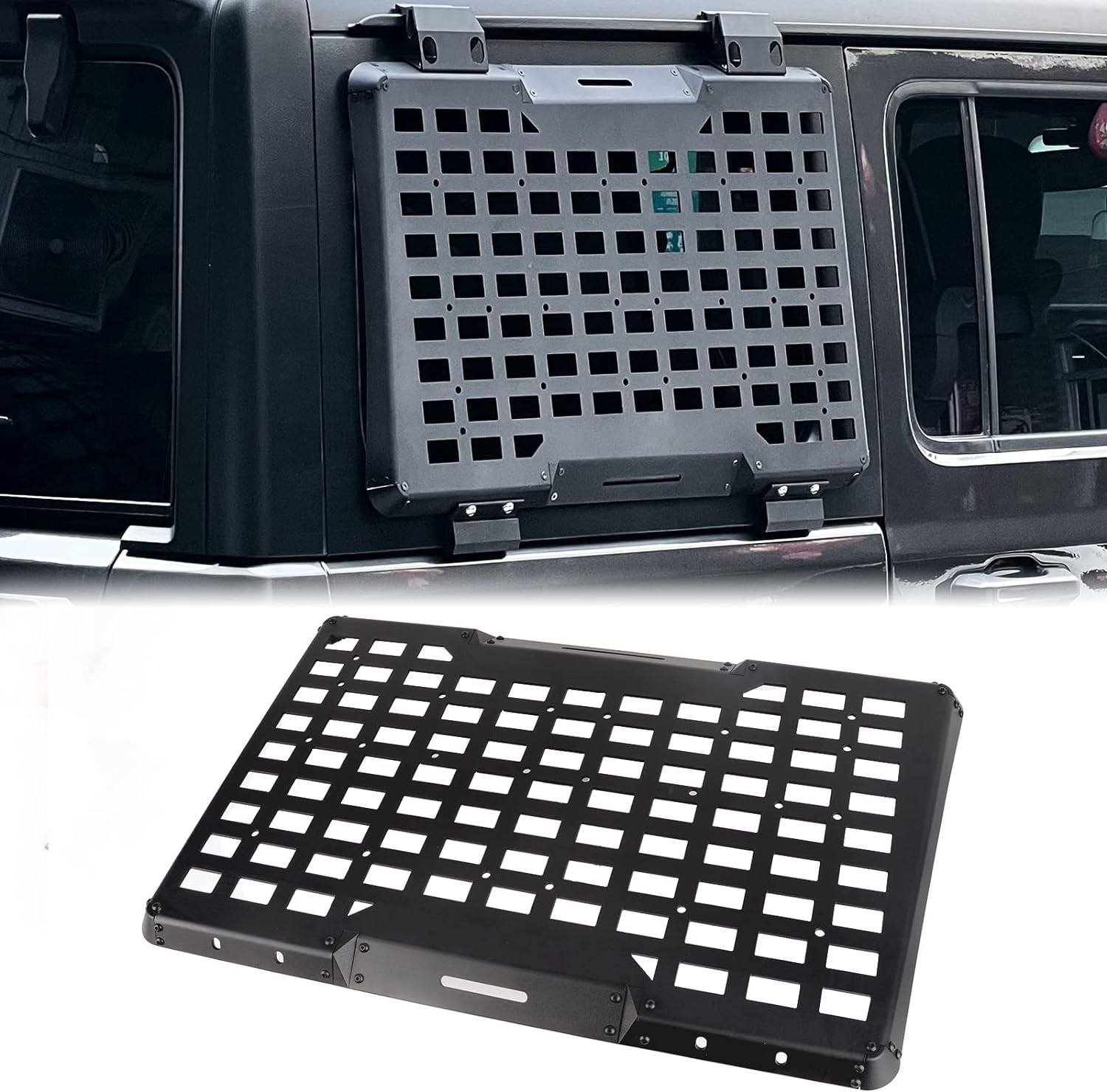 Cargo Rack Aluminum - Panneau de rangement modulaire Molle pour