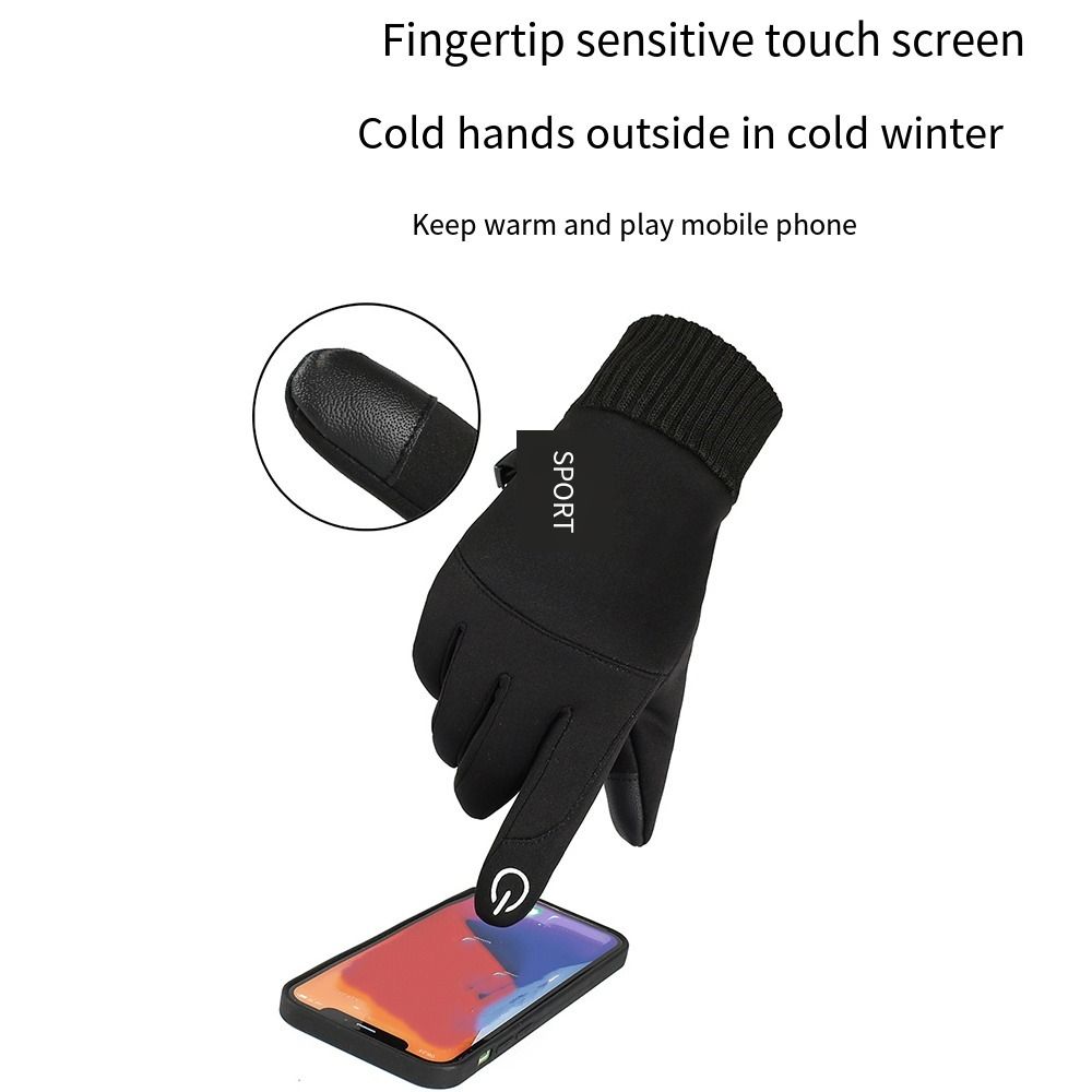 Winter Cycling Commute - Gants tactiles d'automne et d'hiver, coupe-vent,