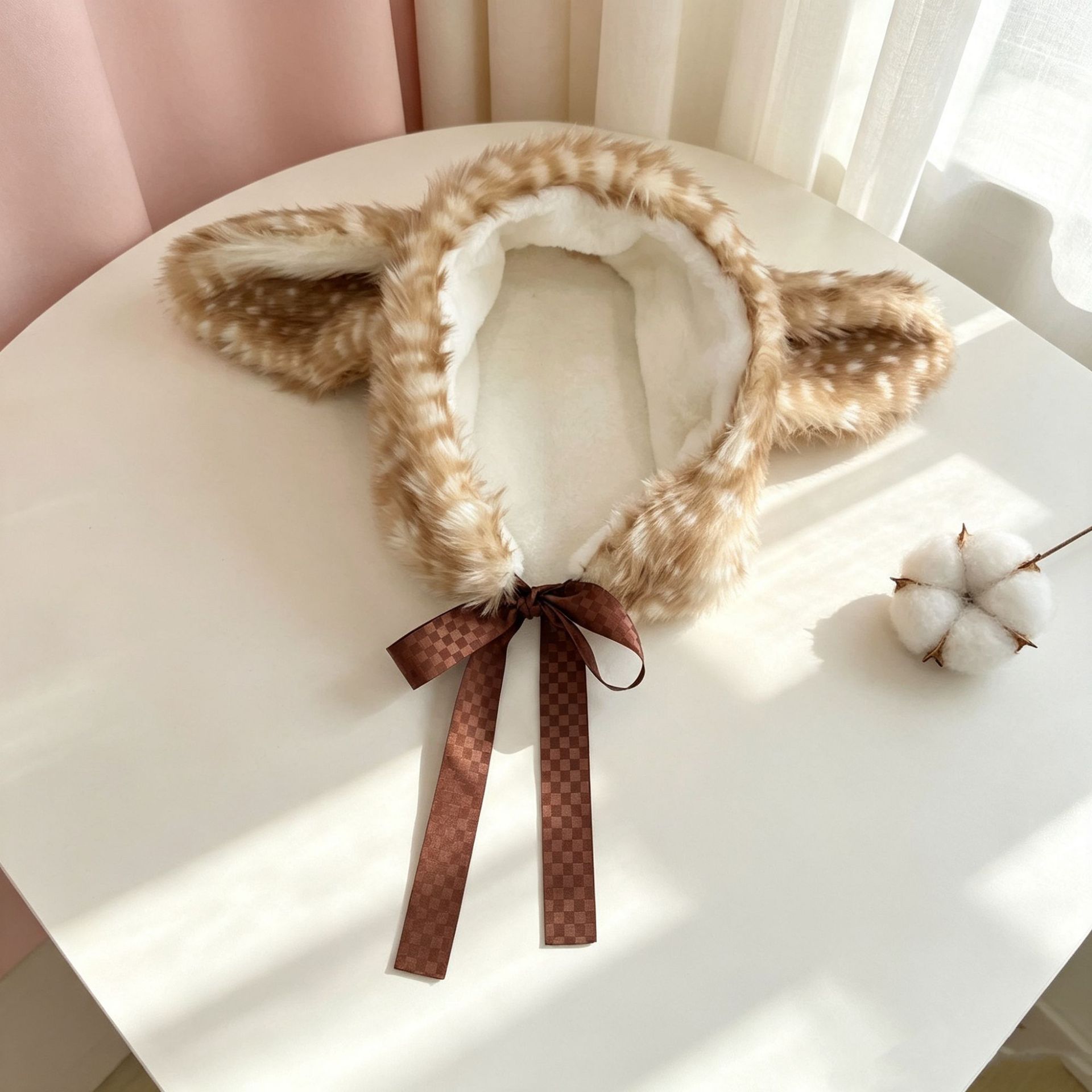 Cache-oreilles en peluche impr - Winter Cycling Commute avis et prix