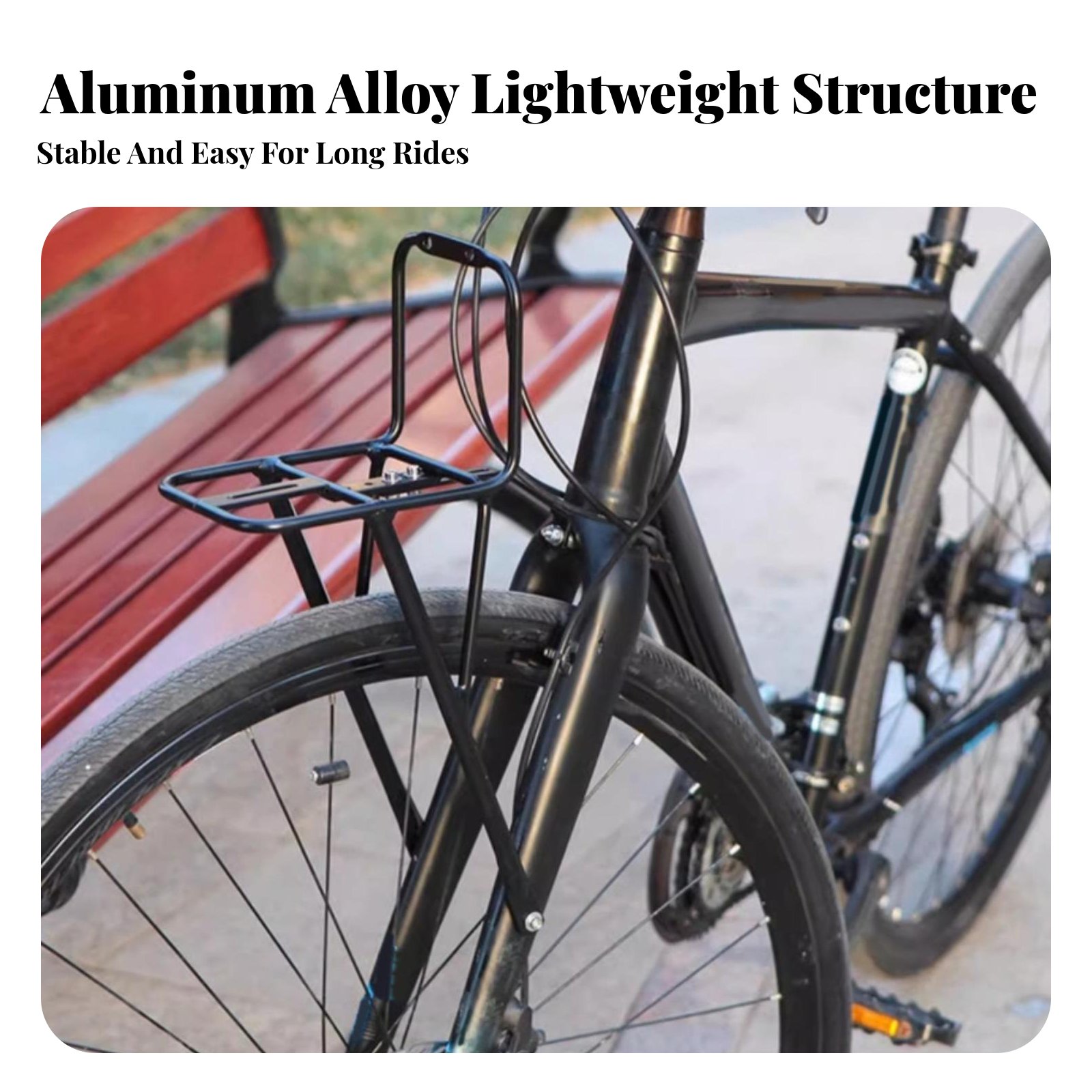 Porte-bagages avant pour vélo, - Cargo Rack Aluminum avis et prix