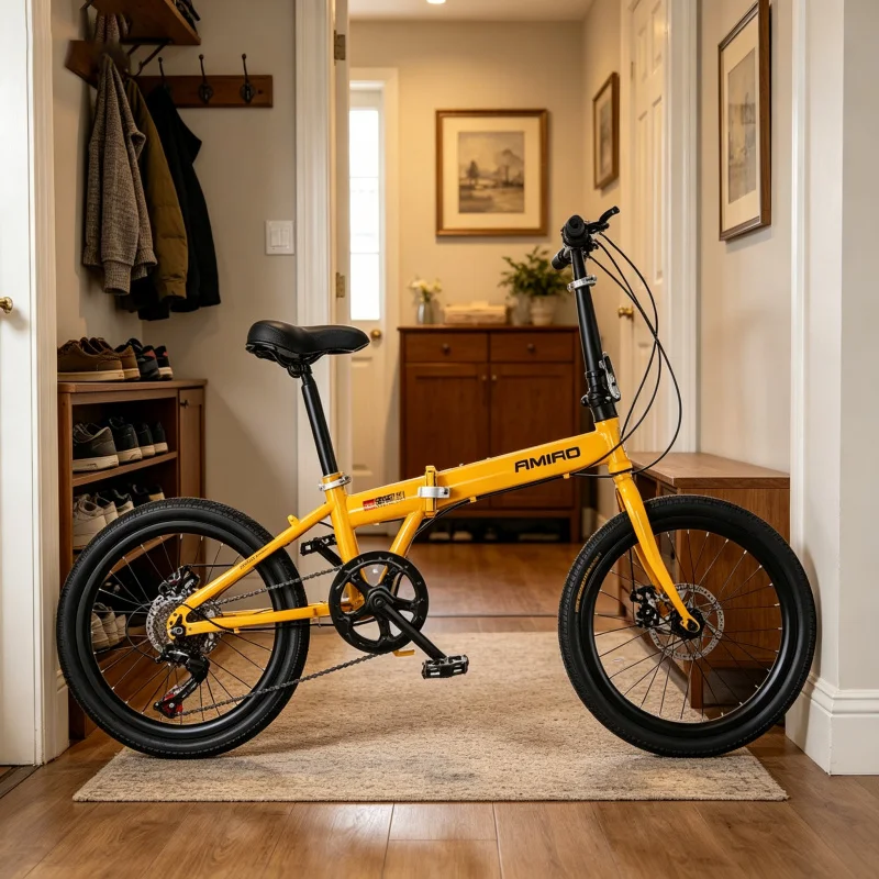 Vélo pliant à roues jaunes à r - Commuter Biking avis et prix