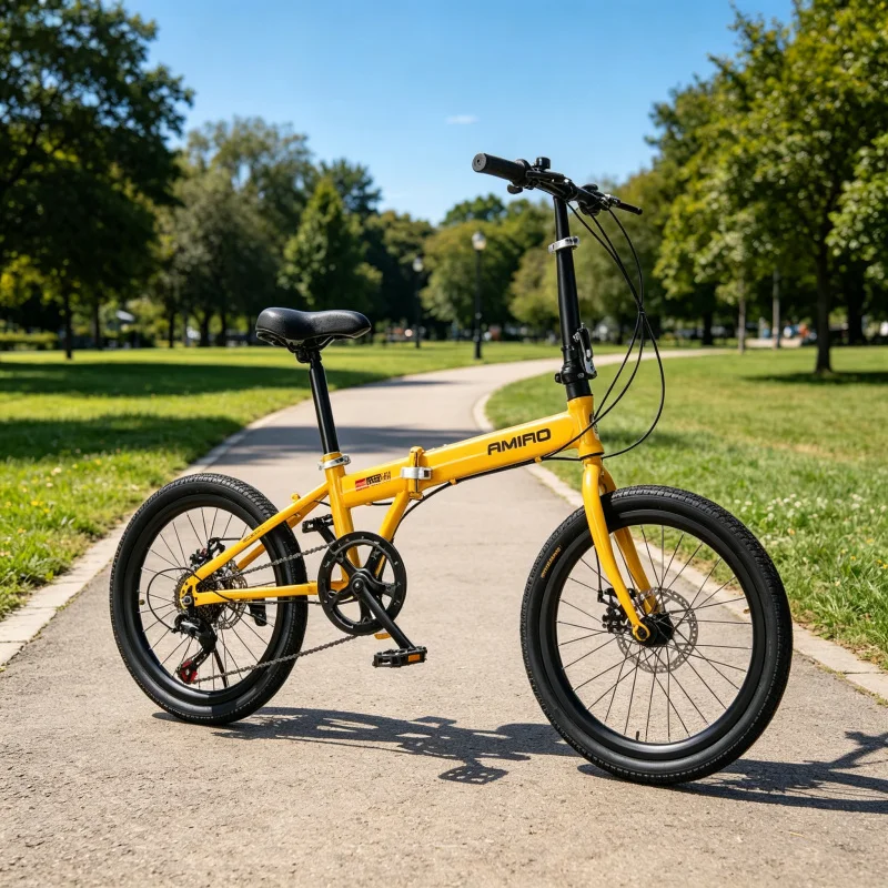 Vélo pliant à roues jaunes à r - Commuter Biking avis et prix