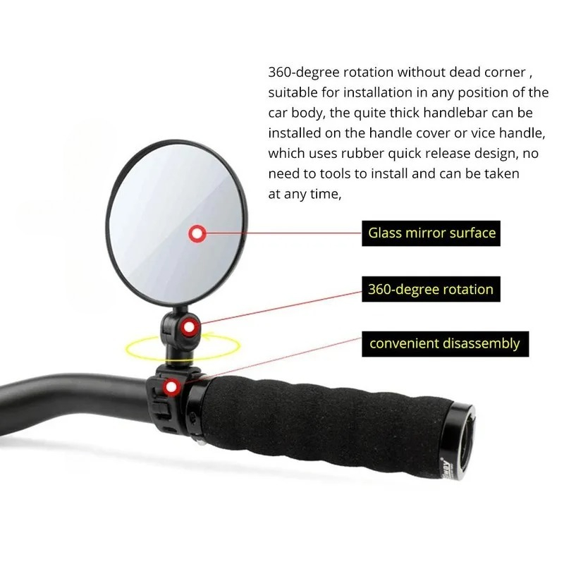 Rétroviseurs de guidon de vélo - Mirror Handlebar Convex avis et prix
