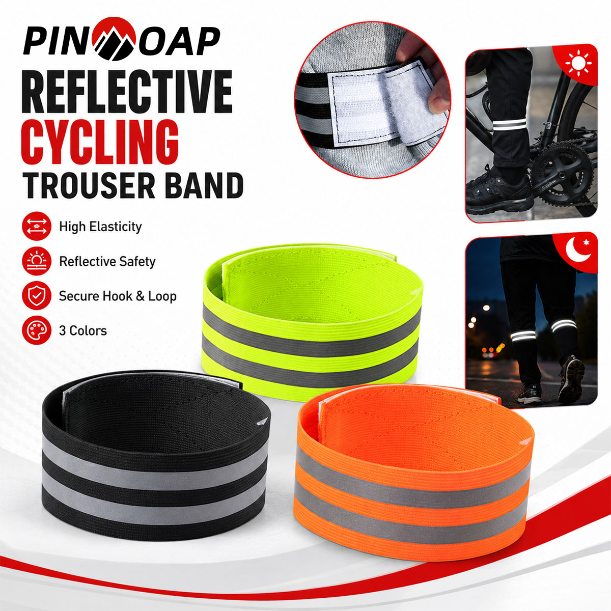 PINMOAP 1/2PCS Sangle de jambe - Cycling Commute Pants avis et prix
