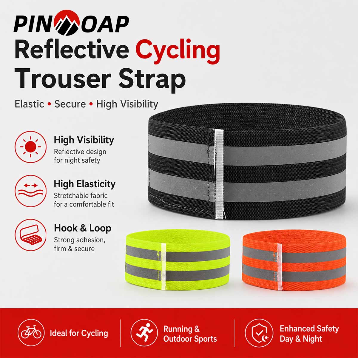 PINMOAP 1/2PCS Bande de jambe  - Cycling Commute Pants avis et prix